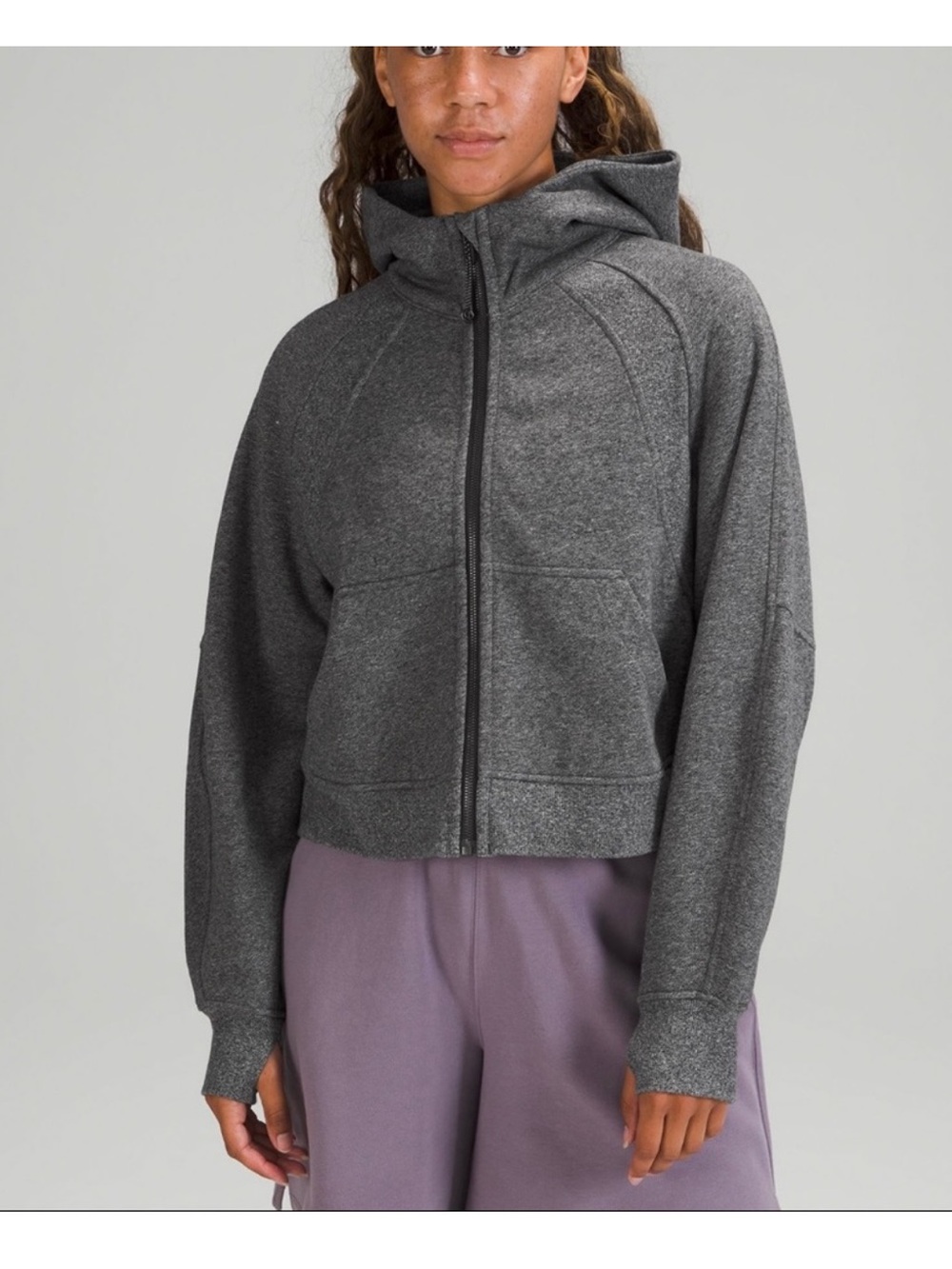 Lululemon Scuba Oversized Full-Zip Hoodie – Heathered Gray
